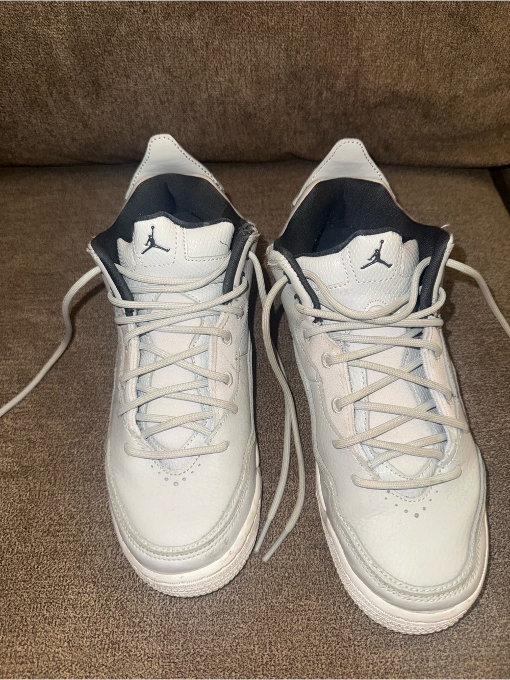 Nike Kids White and Black Jumpman Sneakers